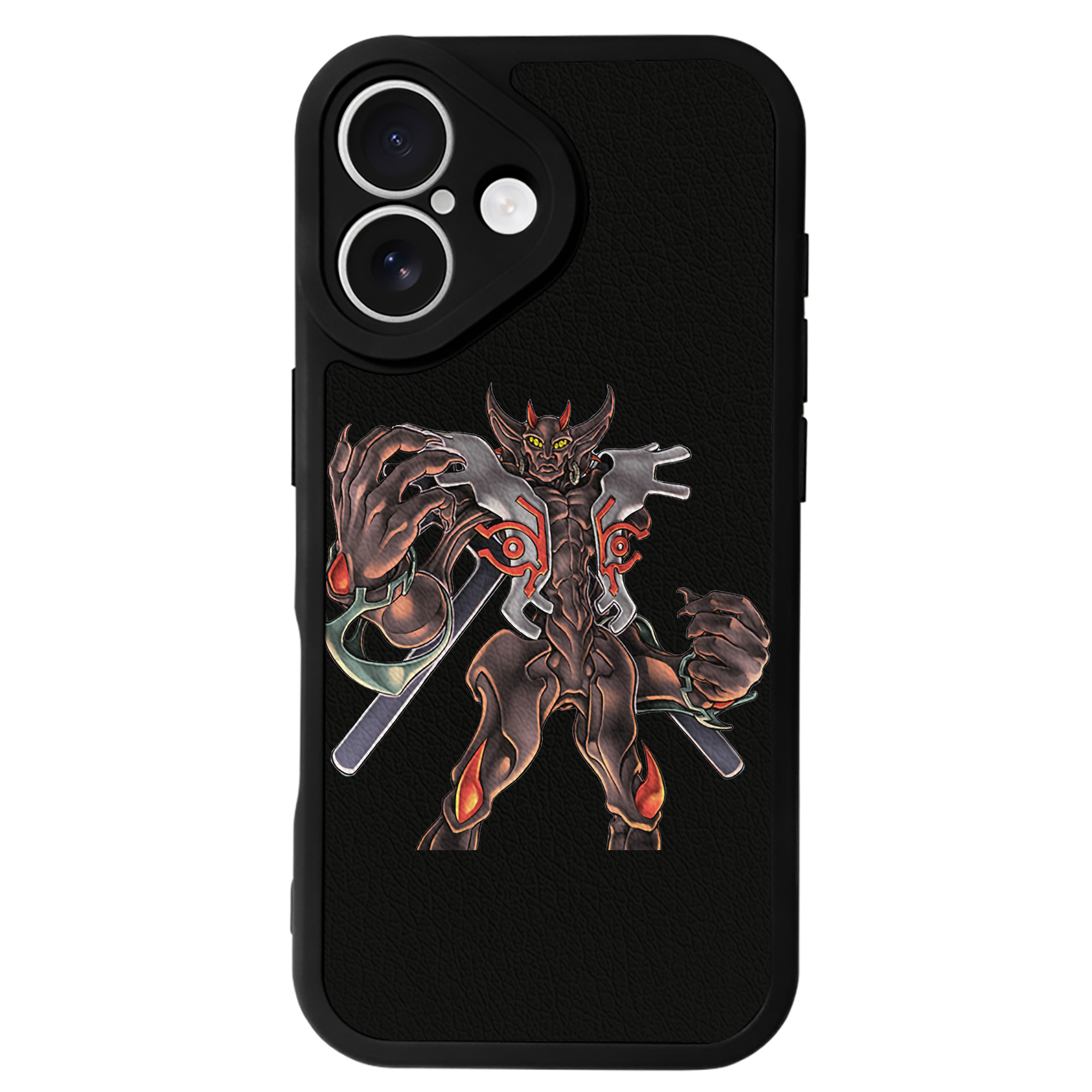 （画像用） 遊☆戯☆王 Yu-Gi-Oh! 【iPhone 16シリーズ対応】シリコンスマホケース（レザー調） 材質：シリコン